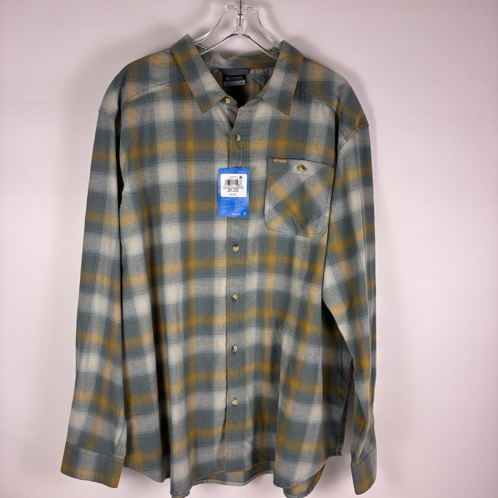 Columbia Mens XXL Hunt Line Flannel Shirt Plaid Long Sleeve Button Down Gorpcore